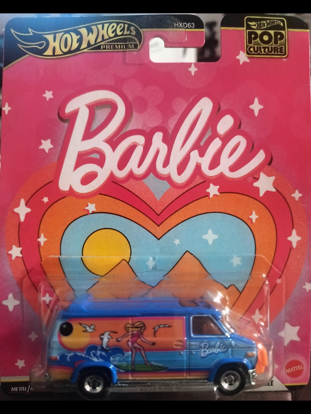 Mattel Hot Wheels Pop Culture Barbie Packaging - Pink & White
